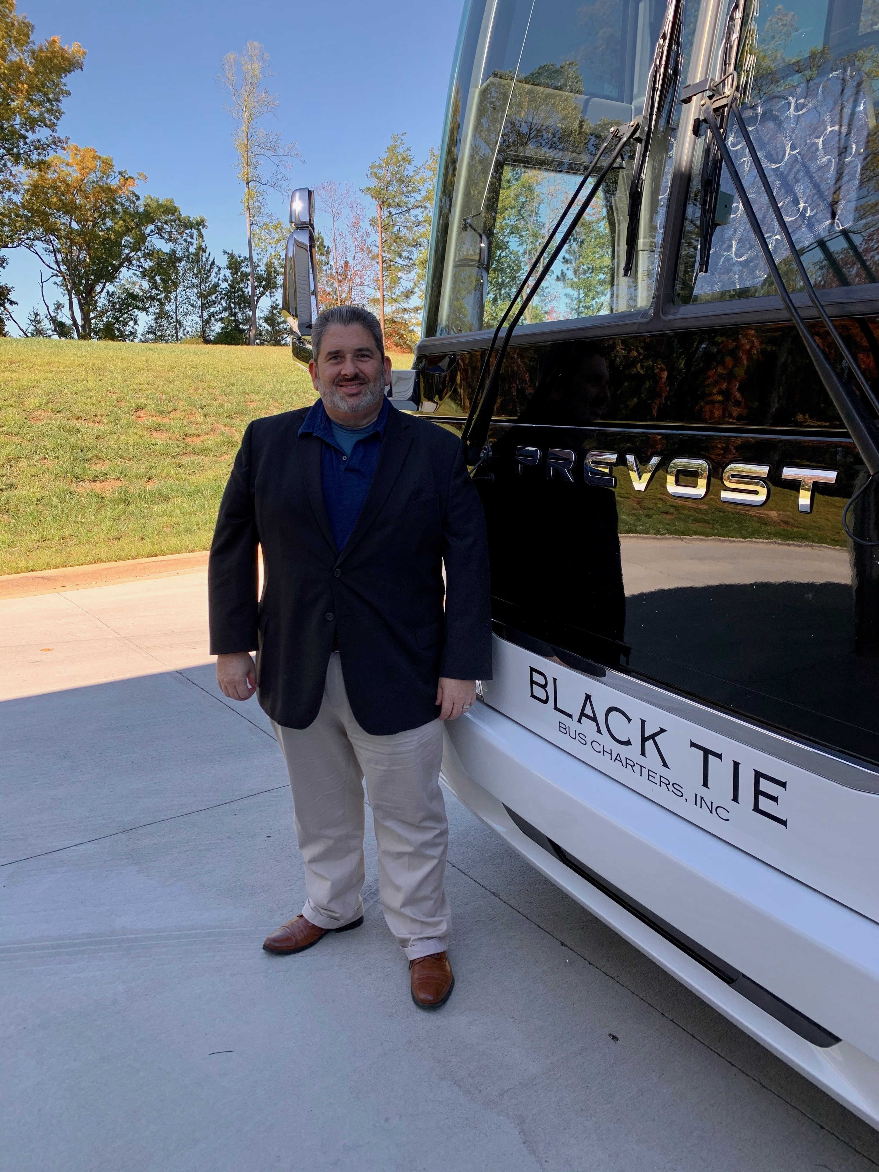 Black Tie Transportation bus